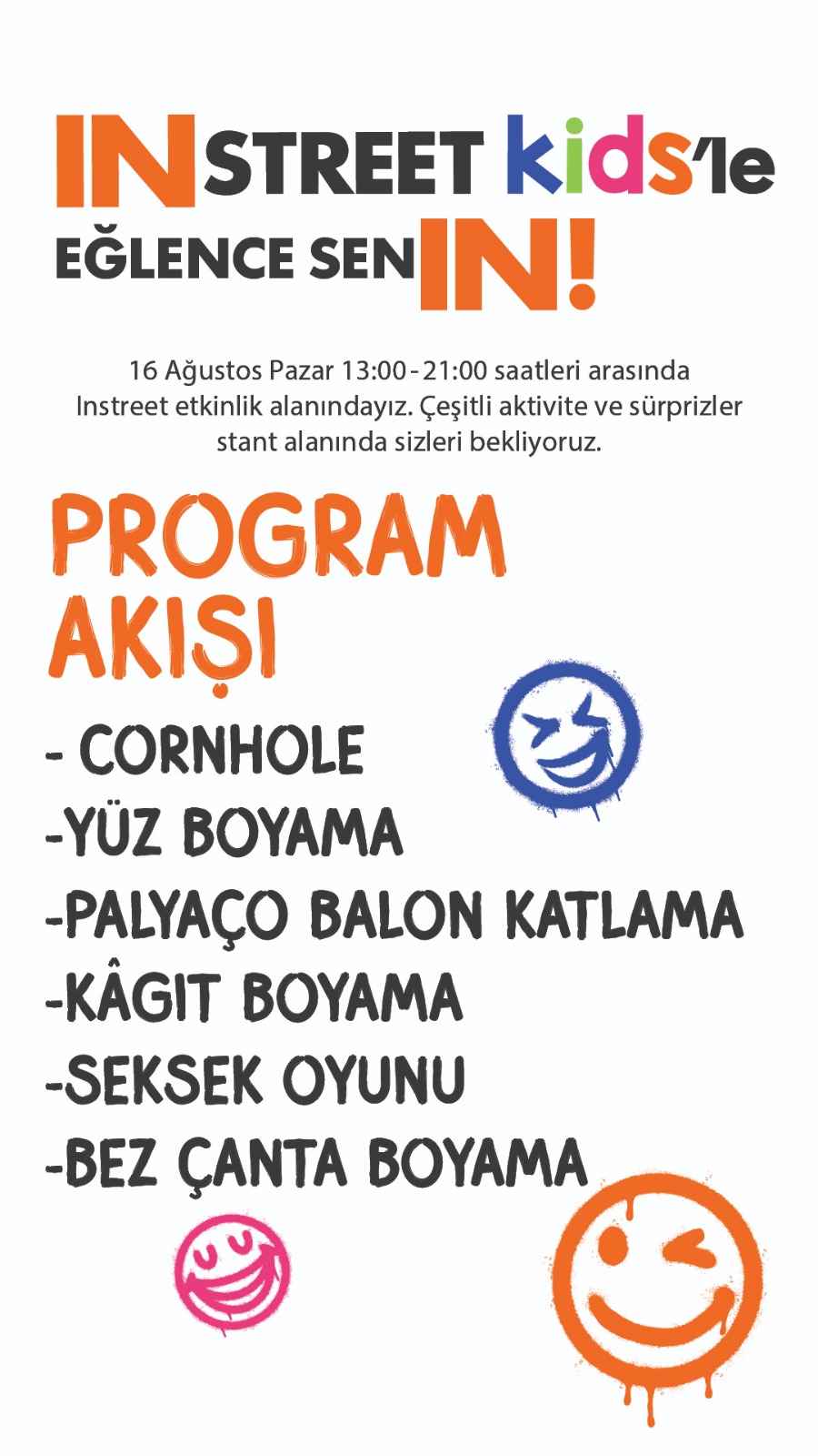 Etkinlik | IN Street Kids ile Eğlence Sen IN!